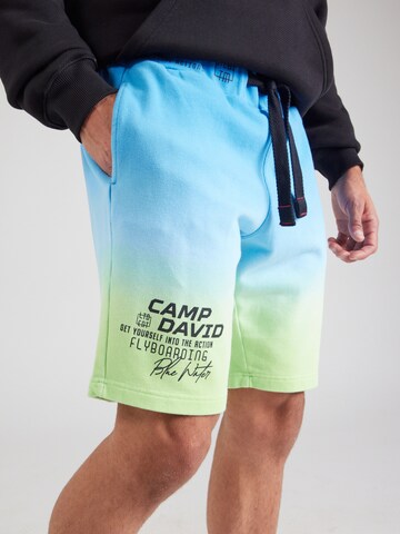 CAMP DAVID Regular Broek in Geel