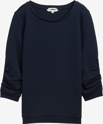 TOM TAILOR DENIM Sweatshirt in Blue: front