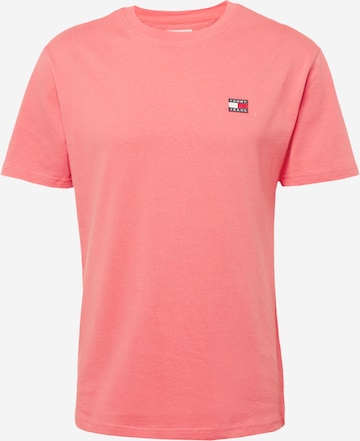 T-Shirt Tommy Jeans en rose : devant