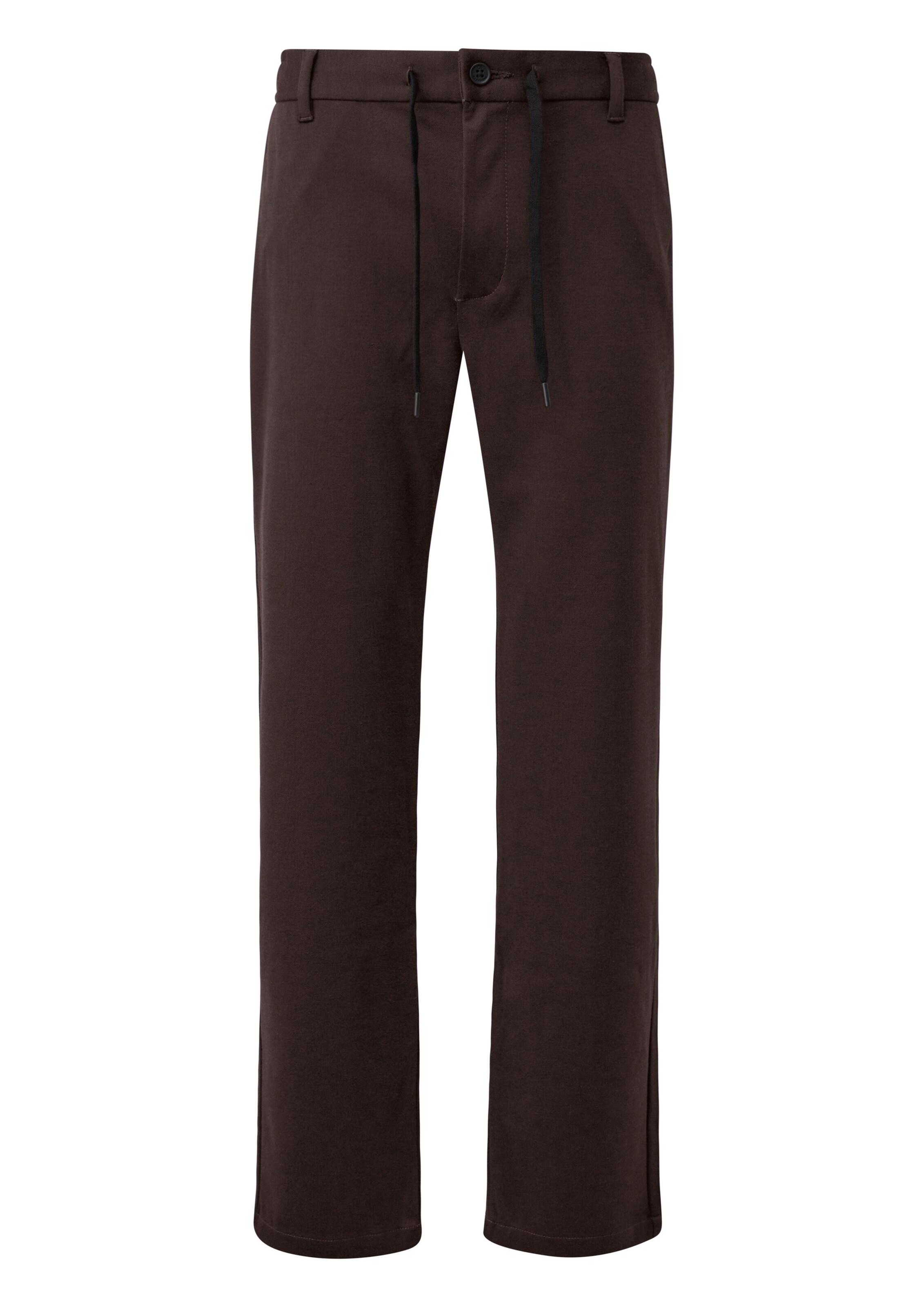 Regular Pantalon chino QS en marron : devant
