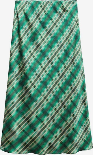 MANGO Skirt 'Scot' in Ecru / Green, Item view