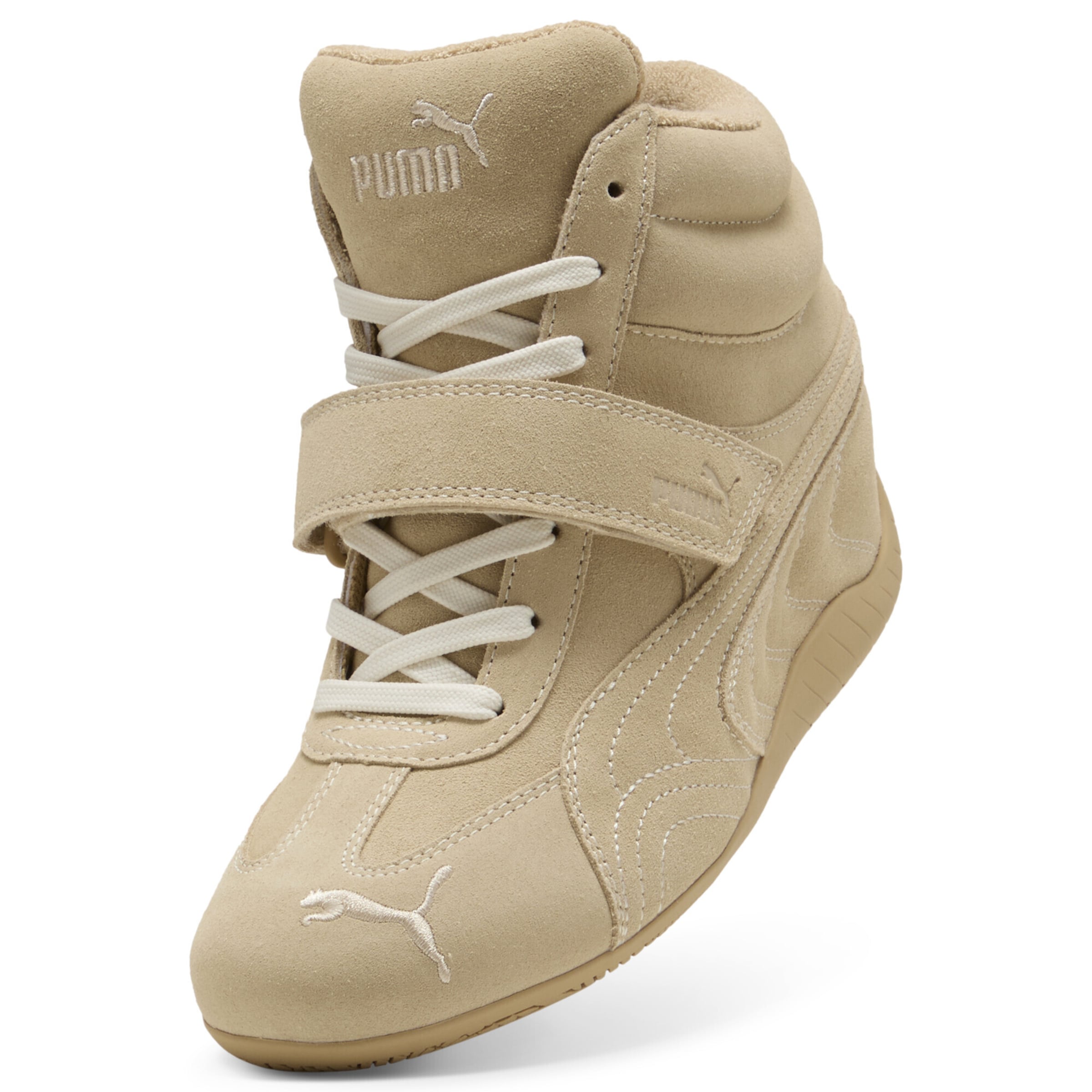 PUMA Sneakers hoog 'Speedcat Wedge' in Beige