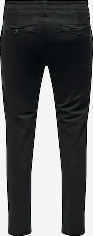 regular Pantaloni chino 'MARK' di Only & Sons in nero