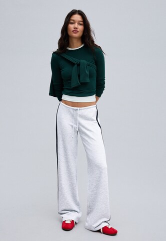 Loosefit Pantalon Bershka en gris
