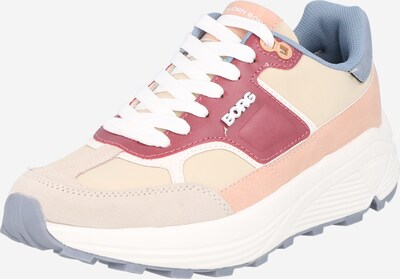 BJÖRN BORG Sneaker in beige / taubenblau / orange / rotviolett, Produktansicht