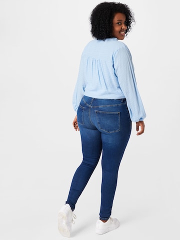 ONLY Carmakoma Skinny Jeggings 'Huba' in Blue