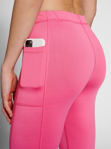 Hummel Skinny Sports trousers 'MT MABLEY' in Pink