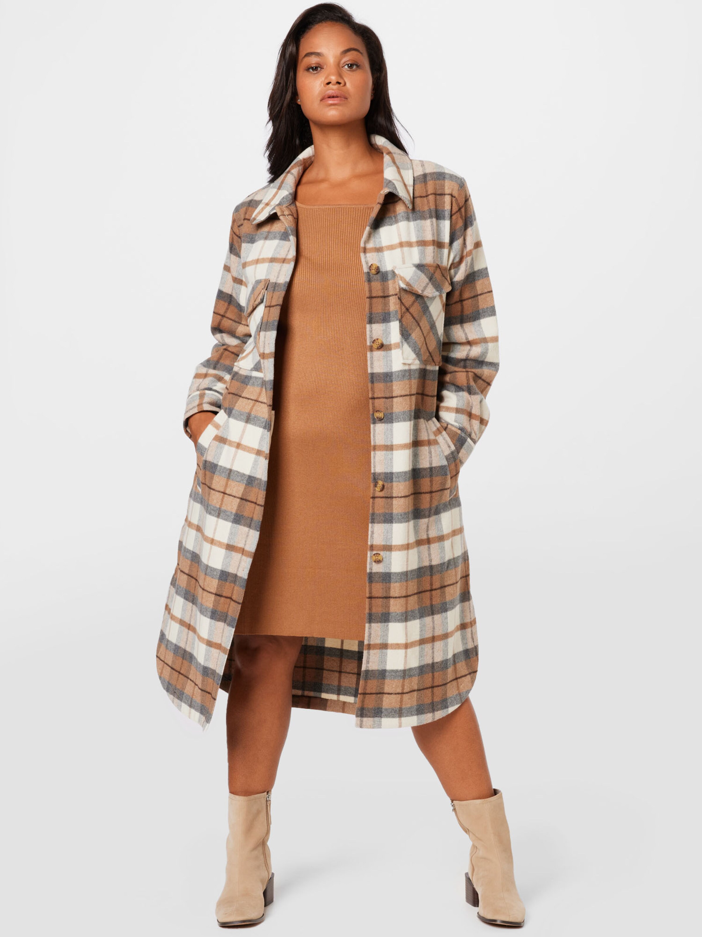 Frauen Große Größen Guido Maria Kretschmer Curvy Collection Jacke 'Cassia' in Beige - SV15294 Frauen Große Größen Guido Maria Kretschmer Curvy Collection Jacke 'Cassia' in Beige - SV15294