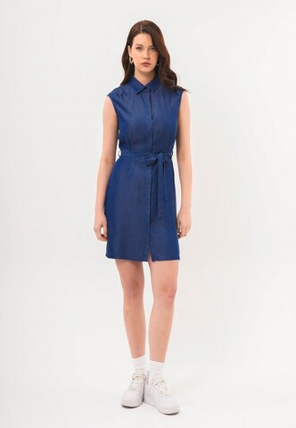FRESHLIONS Jurk 'Leona' in Blauw
