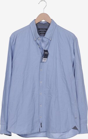 Marc O'Polo Button Up Shirt in XXL in Blue: front