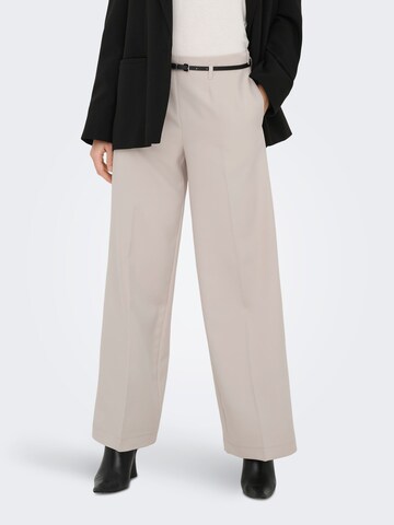 ONLY Regular Trousers 'ONLMalika' in Beige: front