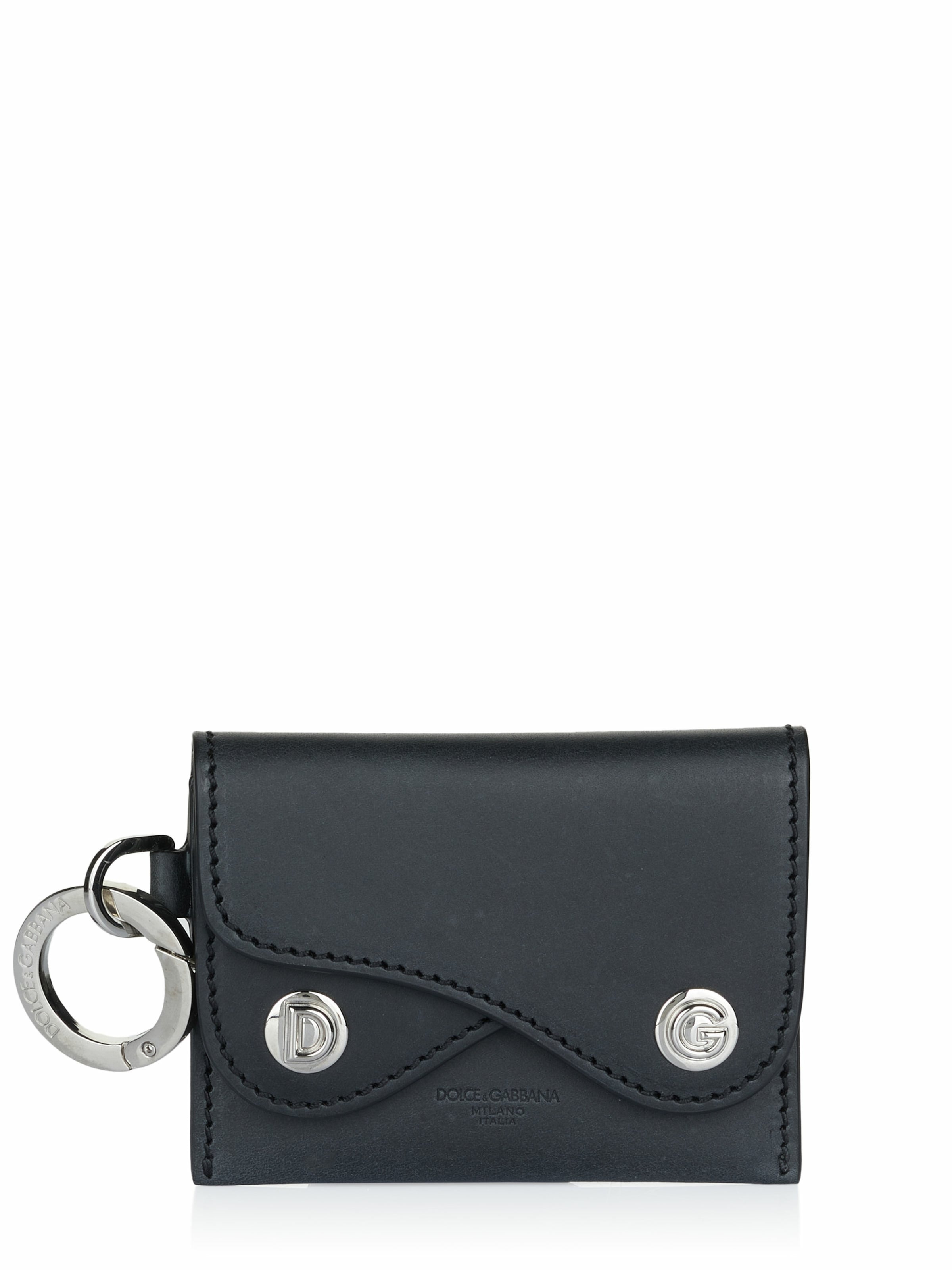 DOLCE & GABBANA Kartenetui in Schwarz: Vorderseite