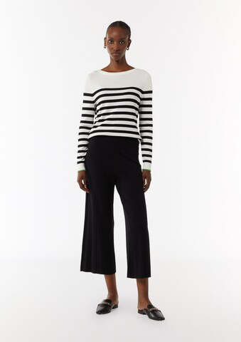 COMMA Flared Broek in Zwart
