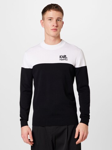 Karl Lagerfeld Pullover in Schwarz: predná strana