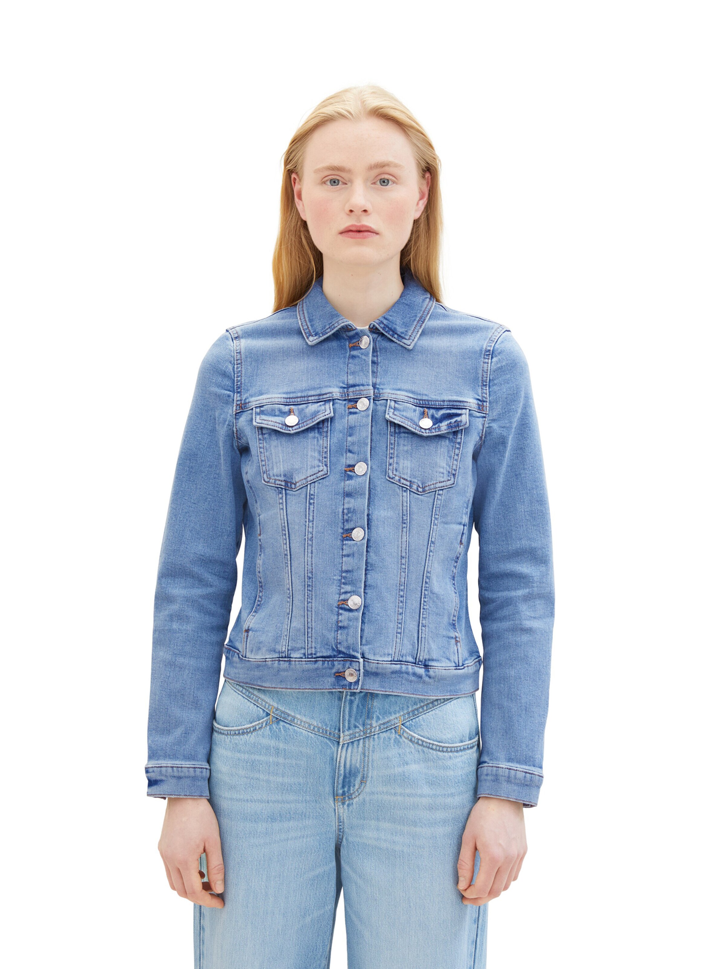 TOM TAILOR DENIM Jacke in Blau: Vorderseite