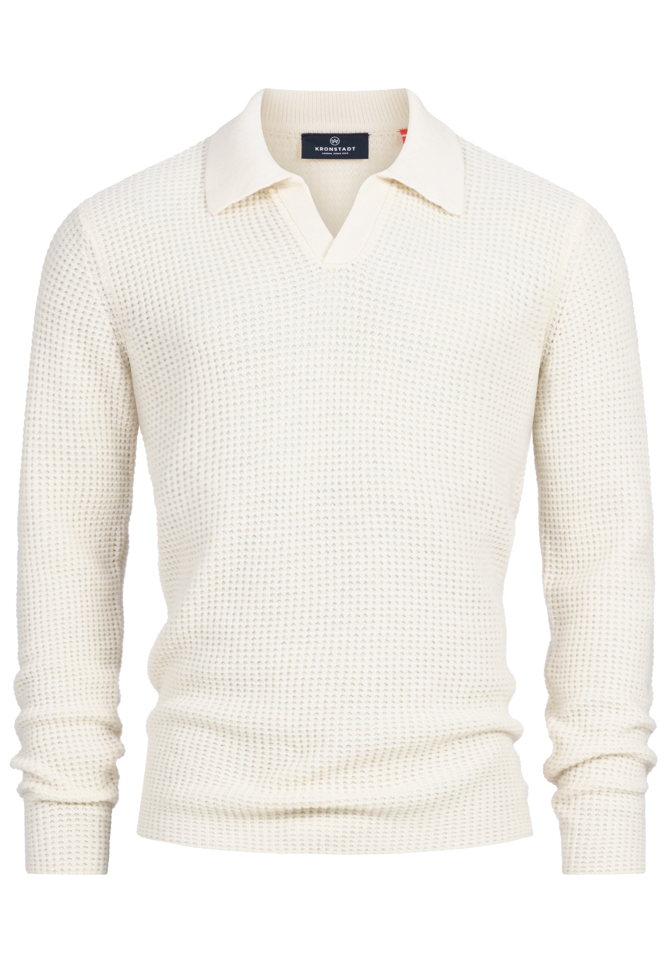 Kronstadt Trui ' Crombie' in Wit: voorkant