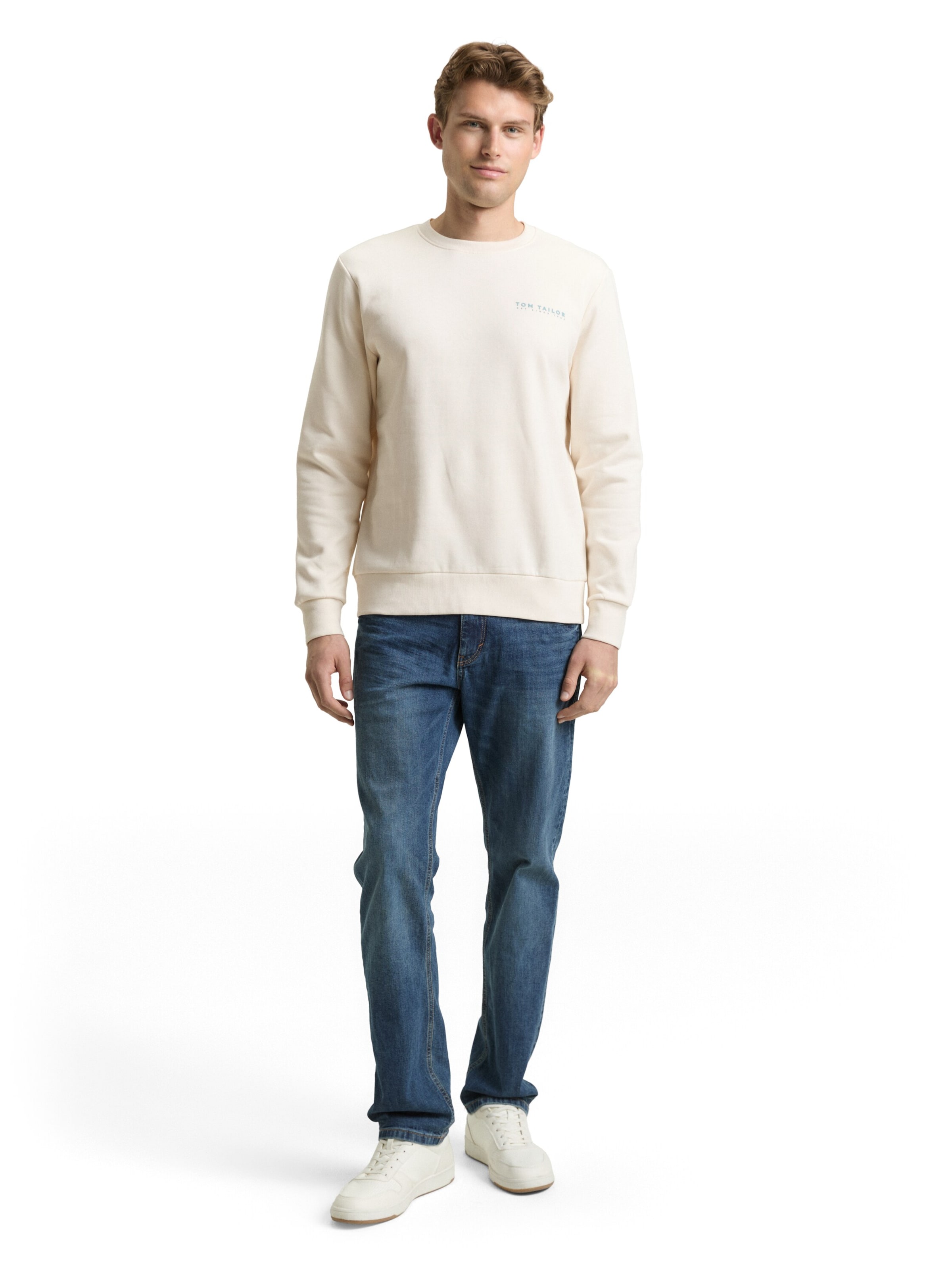 TOM TAILOR Sweatshirt in White