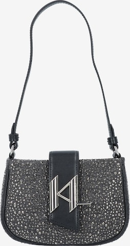 Karl Lagerfeld - Bolso de hombro 'Evening' en negro: frente