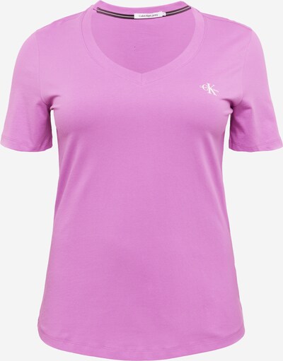 Calvin Klein Jeans Curve Camiseta en lila / blanco, Vista del producto
