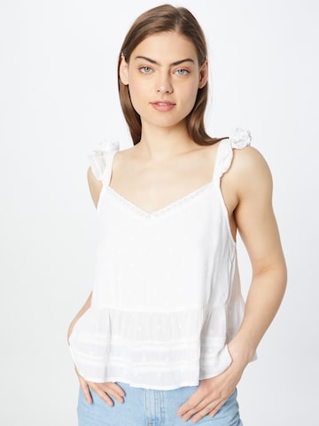 Superdry - Blusa em branco: frente