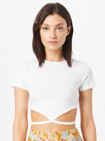 T-shirt HOLLISTER en blanc : devant