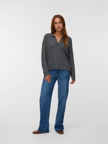 VERO MODA Свитер 'VMLEFILE' в Серый