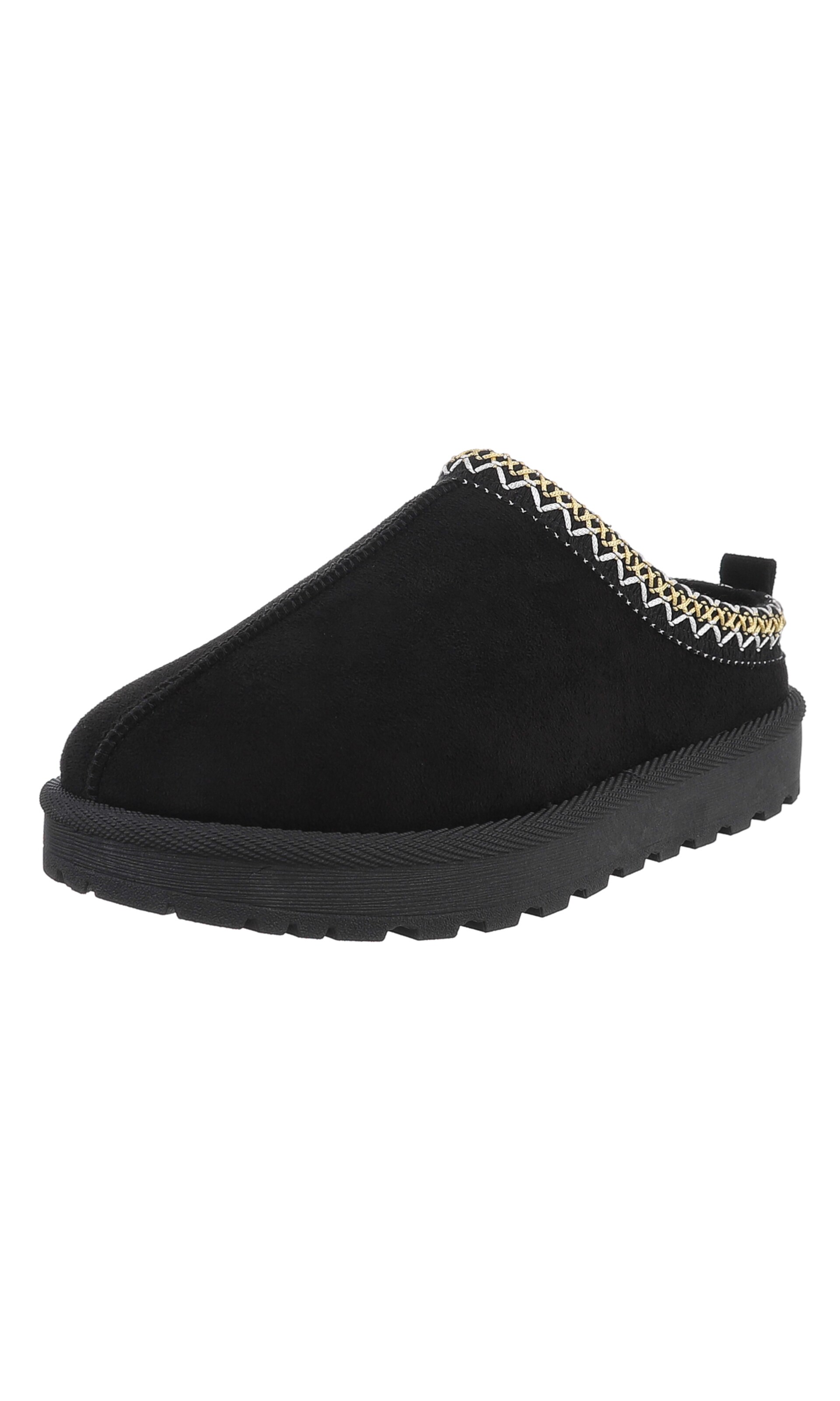 Ital-Design Mules in Black: front