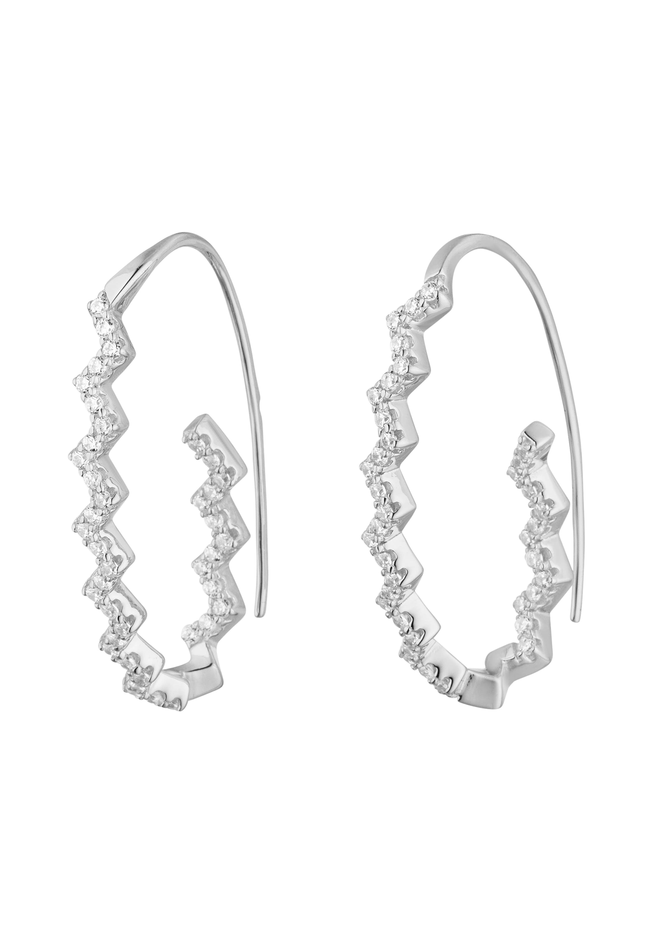 Nana Kay Earrings 'Glamour Girl' in Silver: front