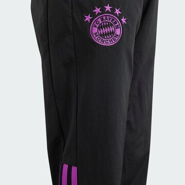 ADIDAS PERFORMANCE Regular Workout Pants 'FC Bayern Tiro 23' in Black