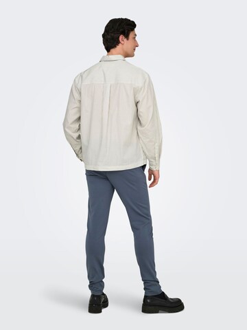 Only & Sons Regular fit Overhemd in Grijs