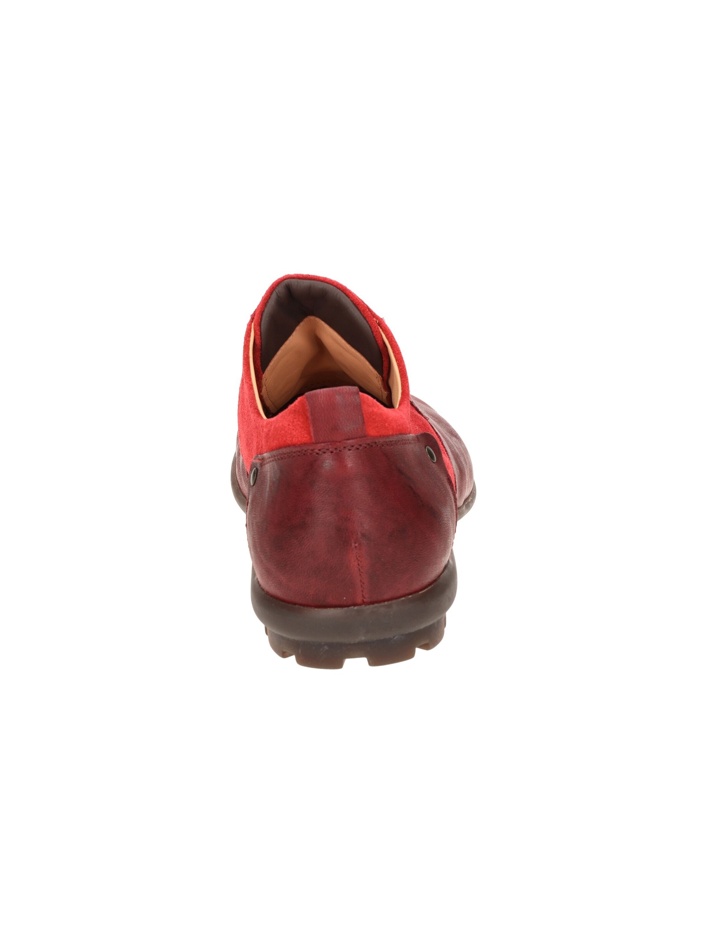 THINK! Lace-Up Shoes 'Think Kong Schuhe rot rosso Leder-Mix 142' in Red
