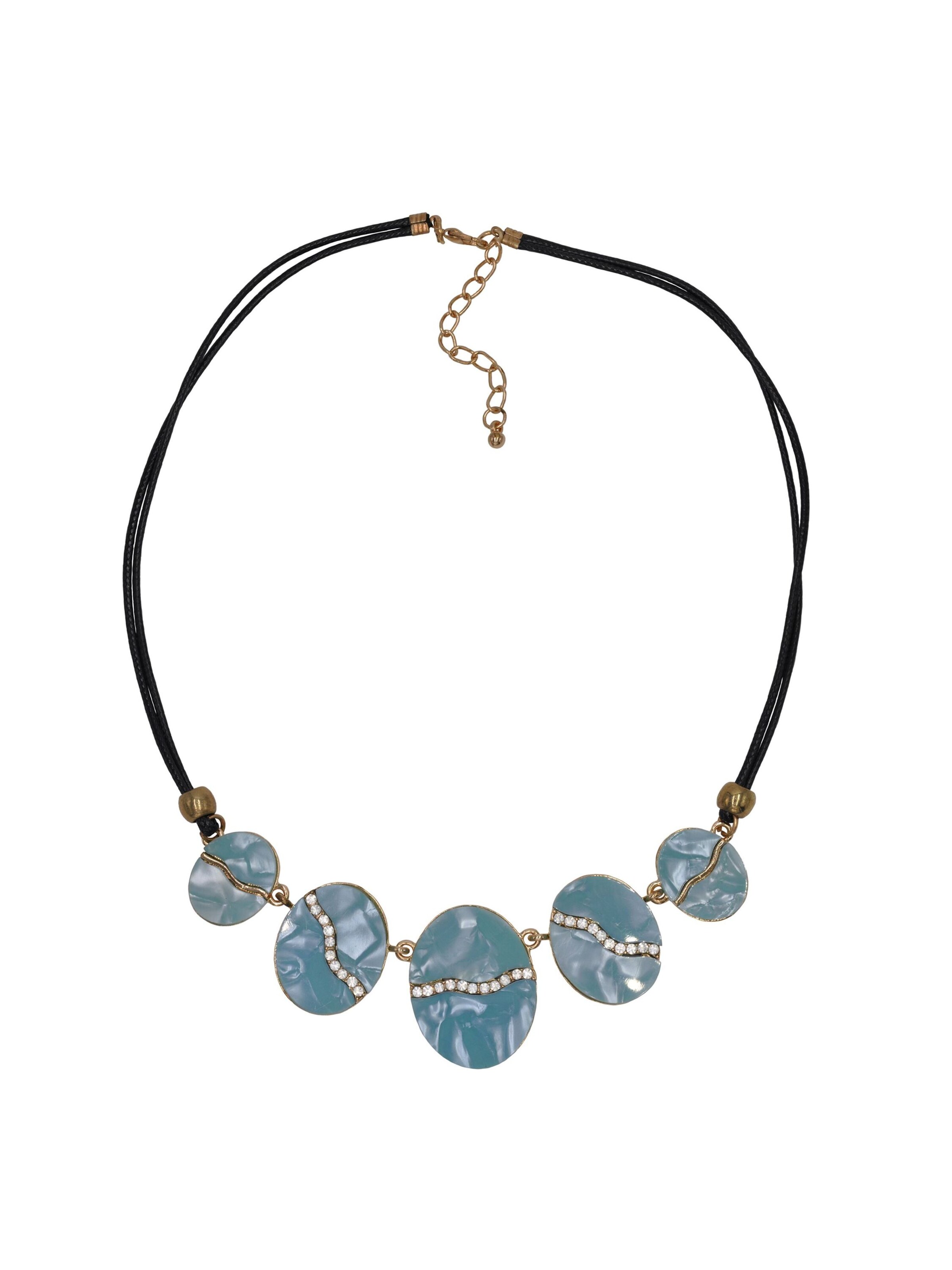 Steuer Kette in Blau: Vorderseite