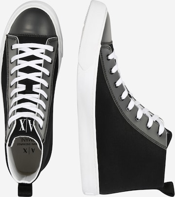 ARMANI EXCHANGE High-Top Sneakers in Black