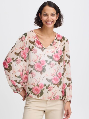 Camicia da donna 'Irosemarin' di b.young in beige: frontale