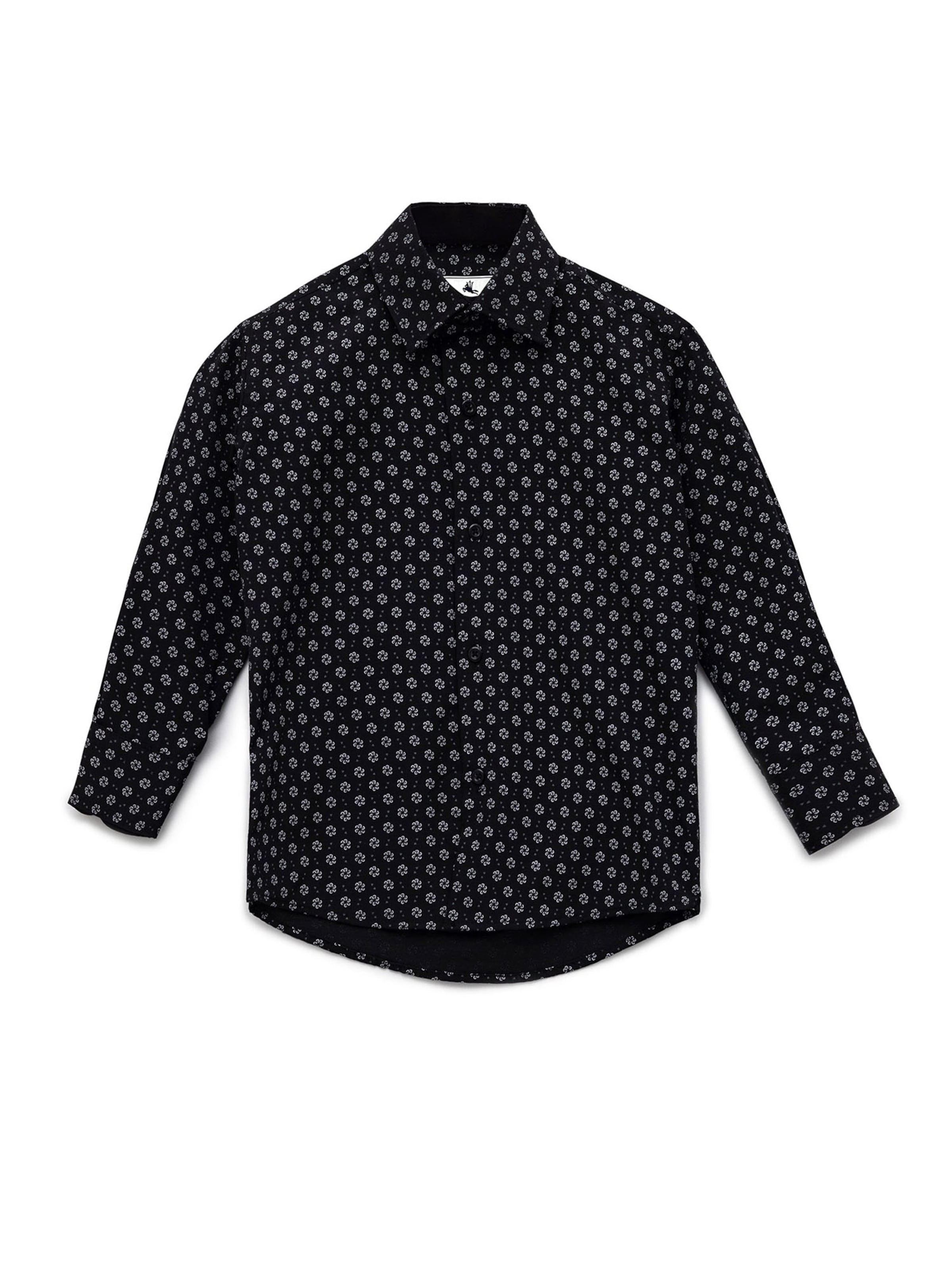 Coupe regular Chemise Daniel Hills en noir : devant