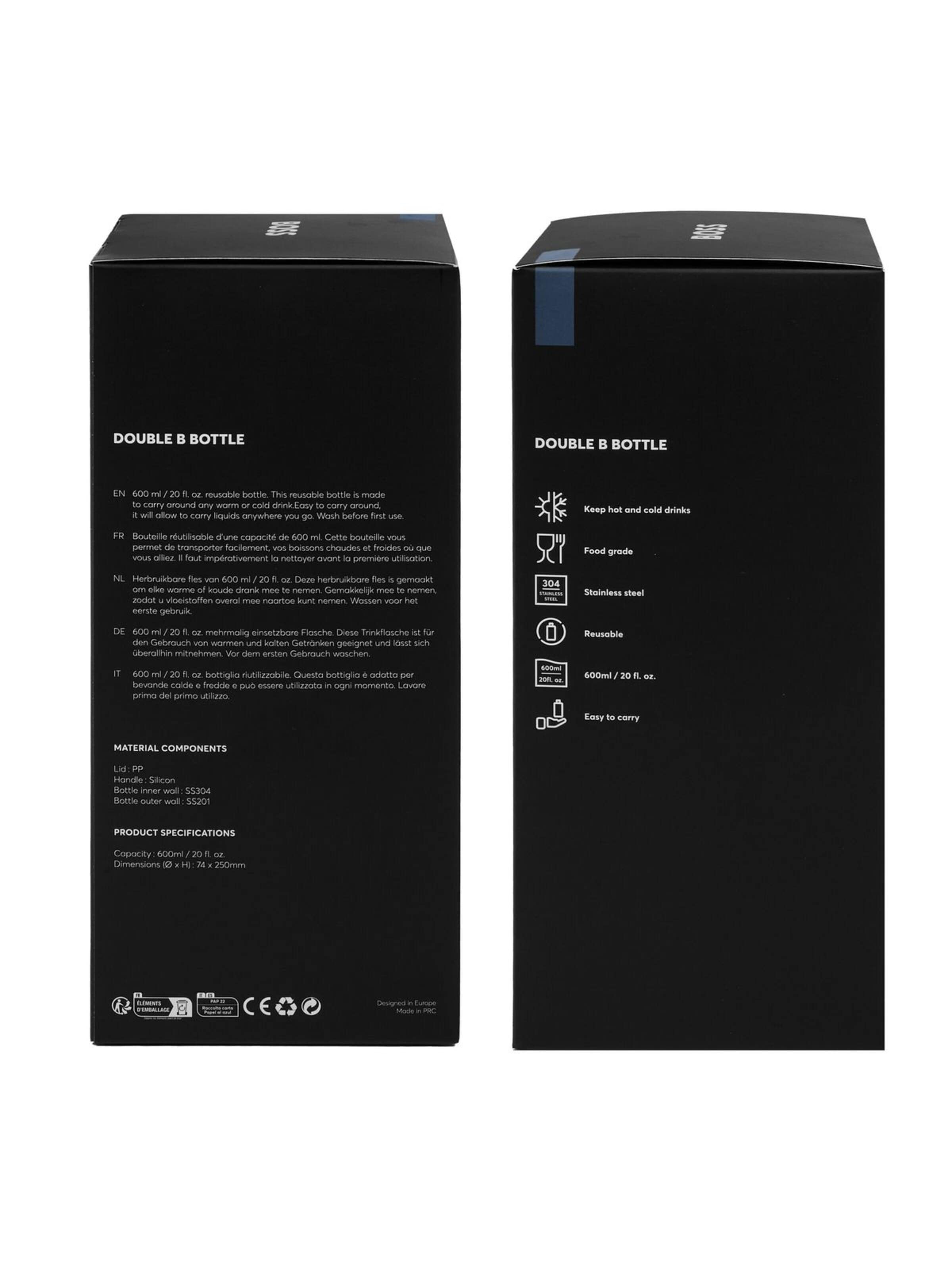 BOSS Láhev na vodu 'Isothermal flask Double B' – modrá