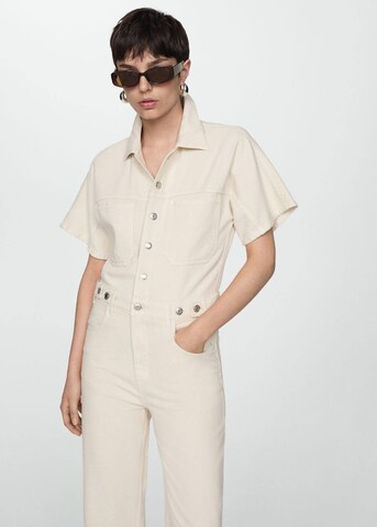 MANGO Jumpsuit 'CESCA' in Weiß