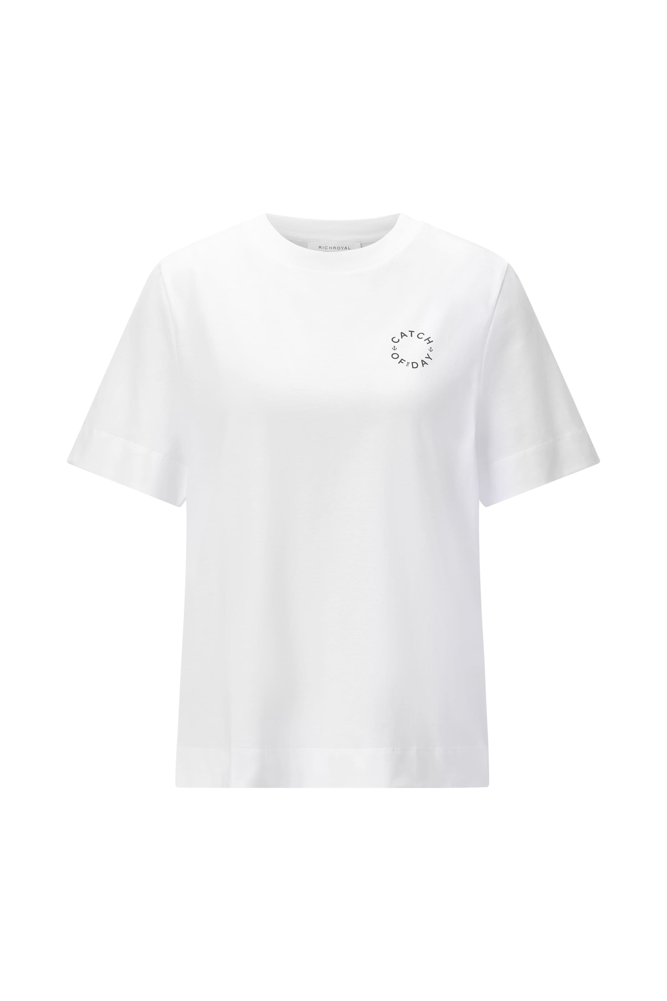 T-shirt Rich & Royal en blanc : devant