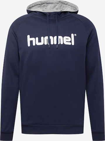 Hummel - Sweatshirt de desporto em azul: frente
