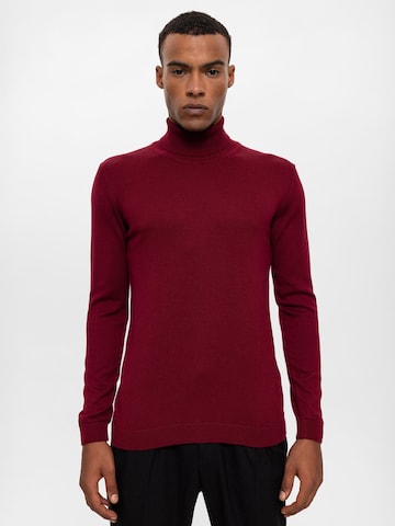 Antioch Sweater in Red: front