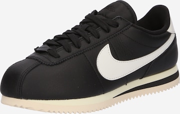 melns Nike Sportswear Zemie brīvā laika apavi 'Cortez 23 Premium': no priekšpuses