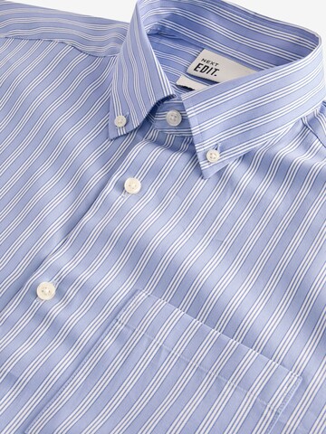 Next Regular fit Button Up Shirt in Blue
