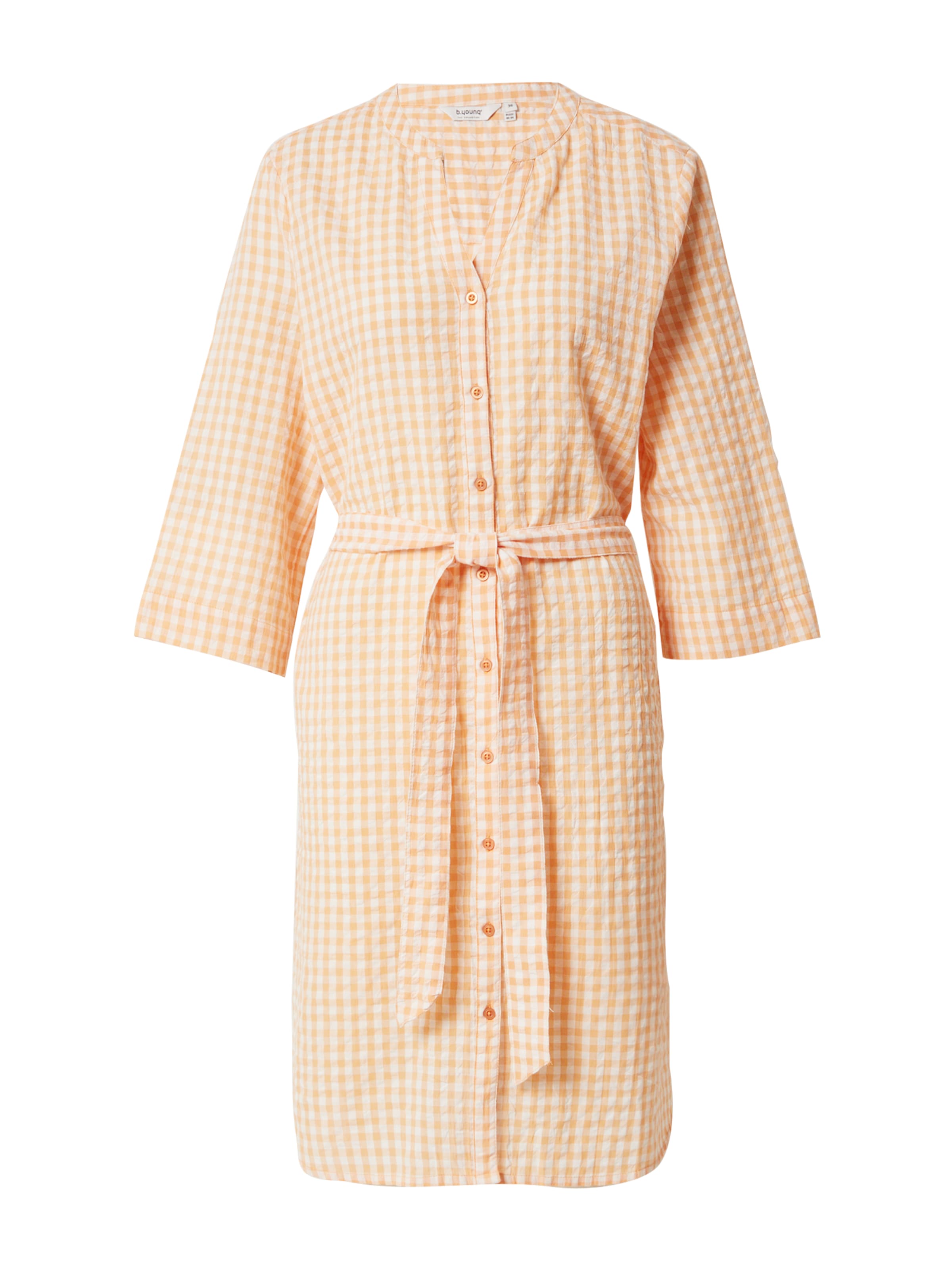 b.young - Vestidos camiseiros 'BYINALA' em laranja: frente