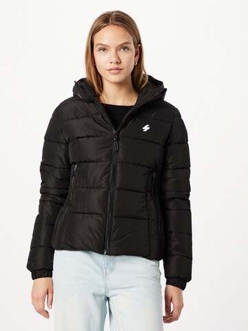 Superdry Between-Season Jacket in Black: front