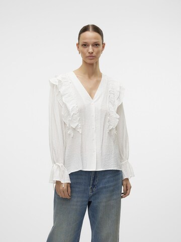 Chemisier 'VMKausa' VERO MODA en blanc : devant