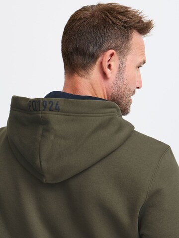 FQ1924 - Sudadera con cremallera 'WILLIAM' en verde