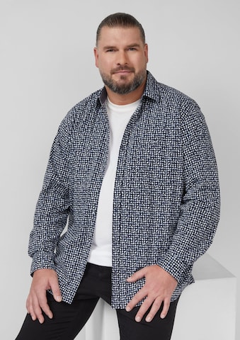 Coupe slim Chemise s.Oliver Men Big Sizes en bleu