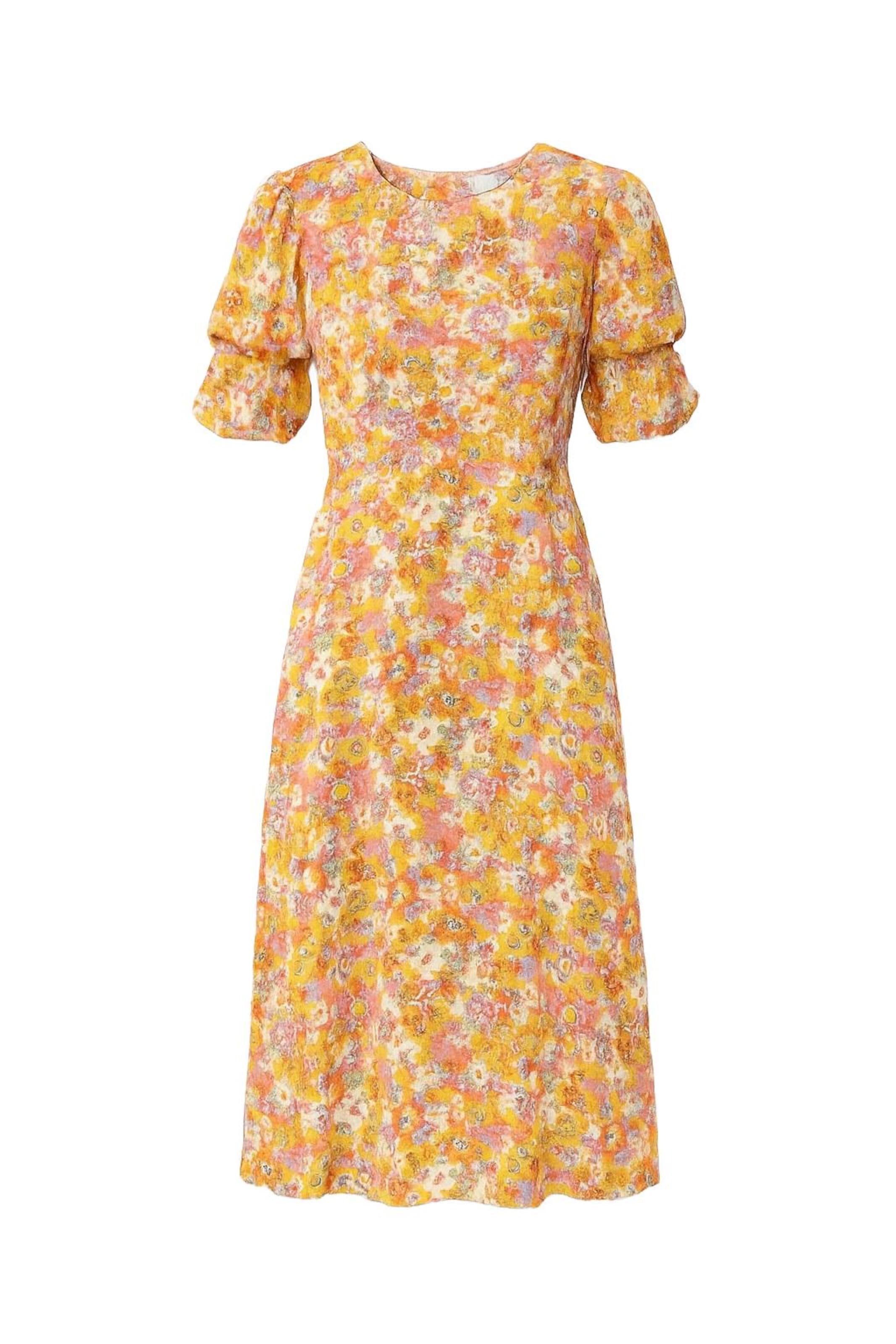 For You Moda Kleid in Gelb: Vorderseite