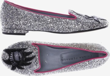Chiara Ferragni Flats & Loafers in 35 in Silver: front