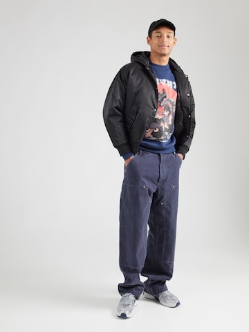 ALPHA INDUSTRIES Sweatshirt 'Japan Warrior' in Blau